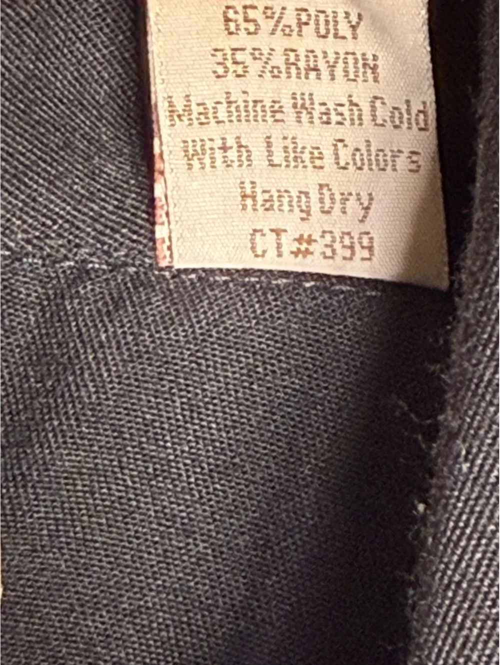 Scully Western Style Black Button-Up Shirt w Gold Piping M